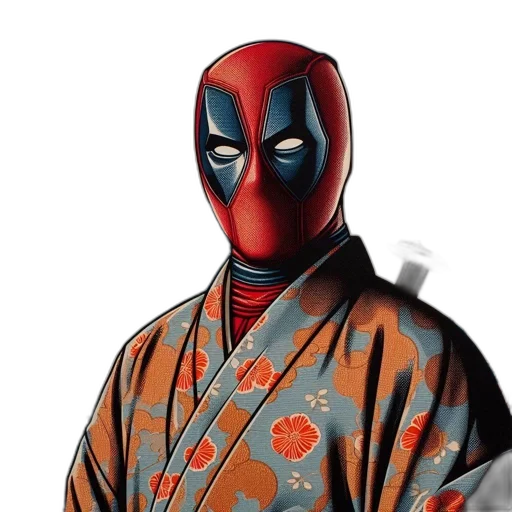 mask, face, jacket, comic book art transparent PNG cut-out