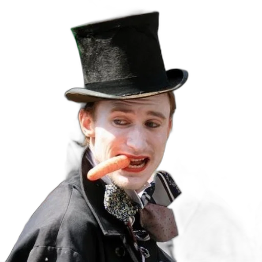 staff, hat, face, food transparent PNG cut-out