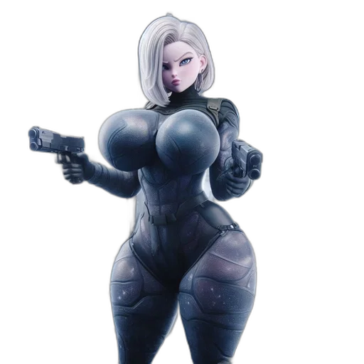 weapon, robot, concept art, 3d render transparent PNG cut-out