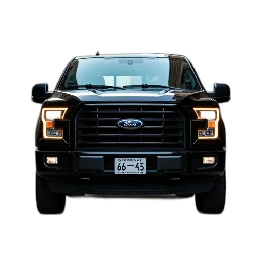 car, black, pickup, truck transparent PNG cut-out