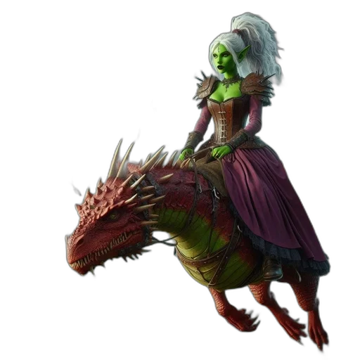 dragon, creature, staff, concept art transparent PNG cut-out