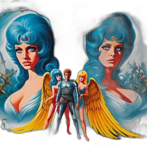 comic book art, concept art, fantasy art, photorealistic transparent PNG cut-out
