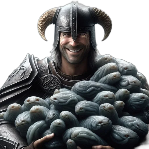 dragon, animal, hat, sword transparent PNG cut-out
