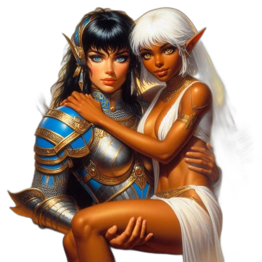 fantasy art, concept art, comic book art, pixel art transparent PNG cut-out