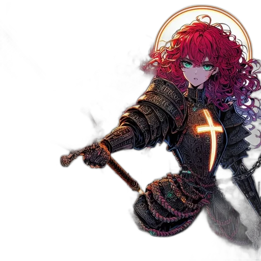 sword, weapon, staff, fantasy art transparent PNG cut-out