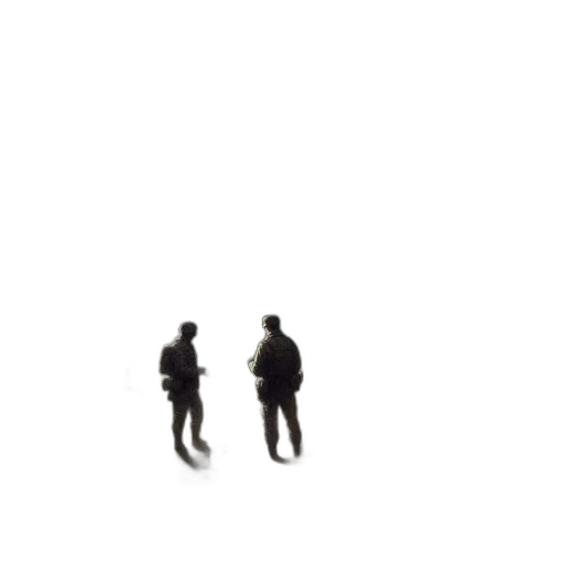 jacket, staff, umbrella, robot transparent PNG cut-out