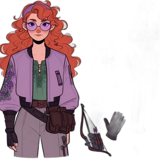 jacket, staff, concept art, cartoon transparent PNG cut-out