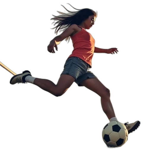 staff, photorealistic, 3d render, soccer transparent PNG cut-out