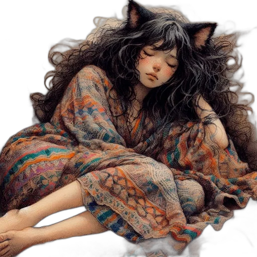 dress, photorealistic, oil painting, fantasy art transparent PNG cut-out