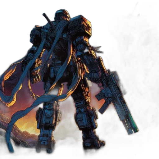 weapon, dragon, sword, robot transparent PNG cut-out