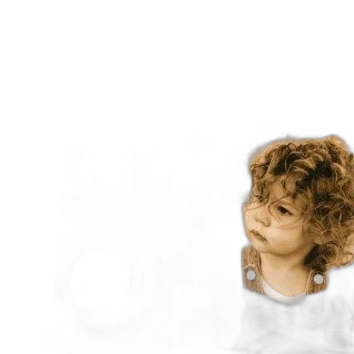 hair, face, crown, creature transparent PNG cut-out