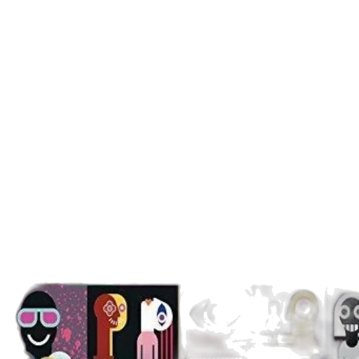 mask, concept art, comic book art, pixel art transparent PNG cut-out