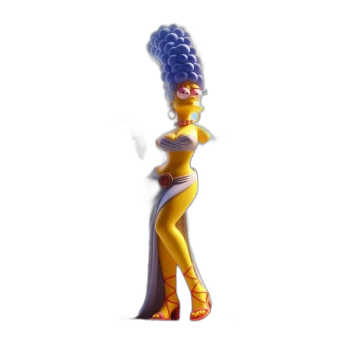 crown, hair, staff, dress transparent PNG cut-out
