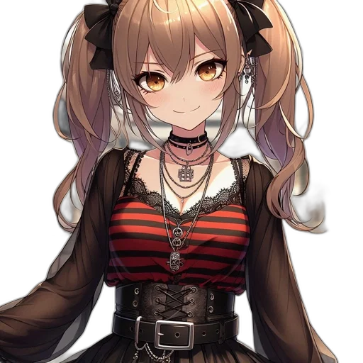staff, dress, hair, face transparent PNG cut-out