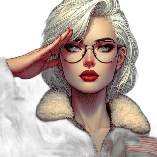 jacket, face, comic book art, fantasy art transparent PNG cut-out