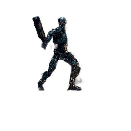 robot, weapon, staff, sword transparent PNG cut-out