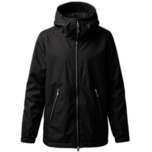 jacket, anorak, parka, zippered transparent PNG cut-out