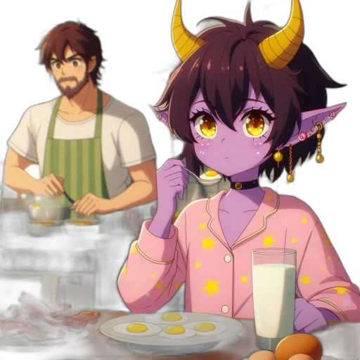food, staff, dragon, anime transparent PNG cut-out