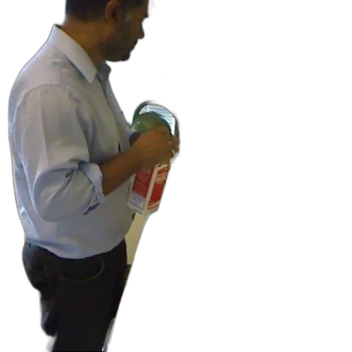 staff, bottle, mask, jacket transparent PNG cut-out