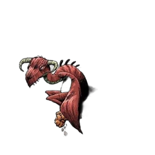 dragon, staff, creature, weapon transparent PNG cut-out