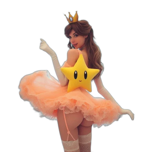 dress, crown, staff, hat transparent PNG cut-out