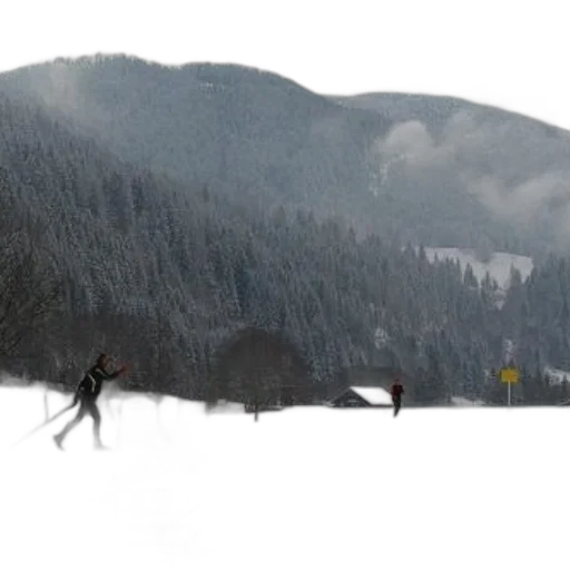 photorealistic, concept art, snow, fog transparent PNG cut-out