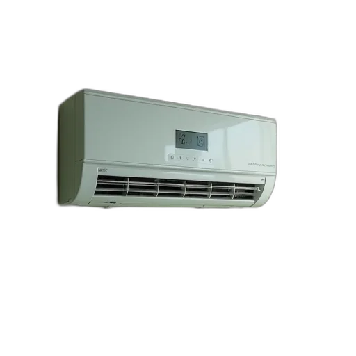 3d render, white, air, conditioner transparent PNG cut-out