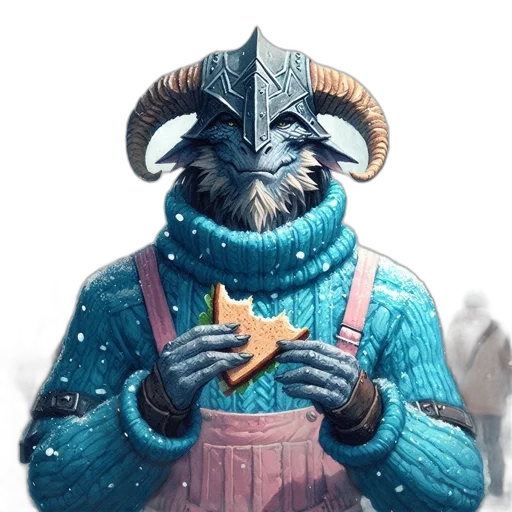 staff, dragon, mask, jacket transparent PNG cut-out