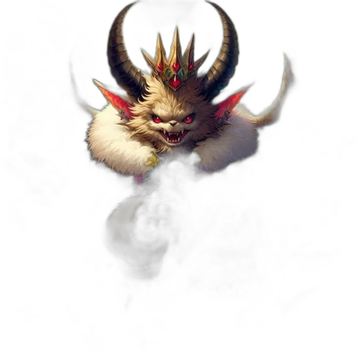 dragon, mask, creature, crown transparent PNG cut-out