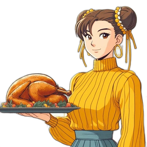 food, animal, staff, pixel art transparent PNG cut-out