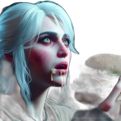 face, food, fantasy art, concept art transparent PNG cut-out