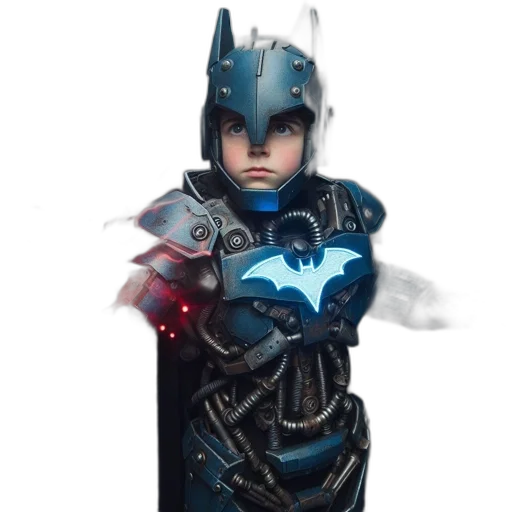 robot, mask, concept art, 3d render transparent PNG cut-out