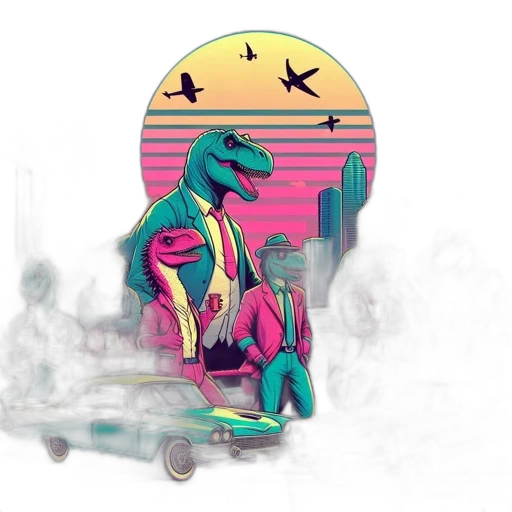 dragon, car, jacket, robot transparent PNG cut-out
