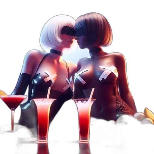 concept art, anime, 3d render, comic book art transparent PNG cut-out