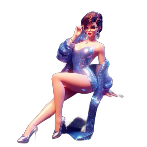 dress, staff, jacket, shoes transparent PNG cut-out