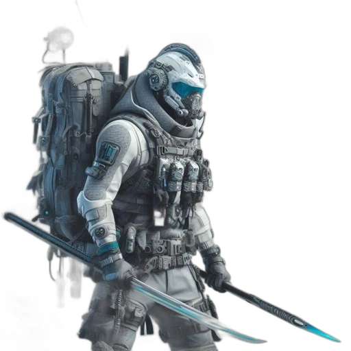 weapon, staff, sword, robot transparent PNG cut-out