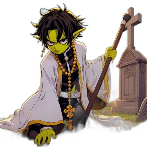 staff, concept art, fantasy art, pixel art transparent PNG cut-out