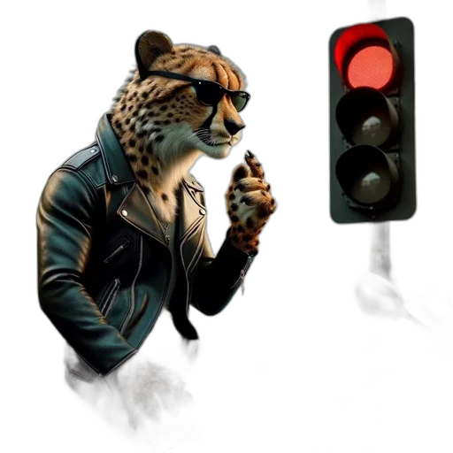 animal, jacket, concept art, 3d render transparent PNG cut-out
