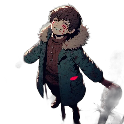 jacket, creature, face, mask transparent PNG cut-out