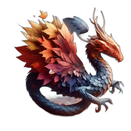 dragon, staff, creature, fantasy art transparent PNG cut-out