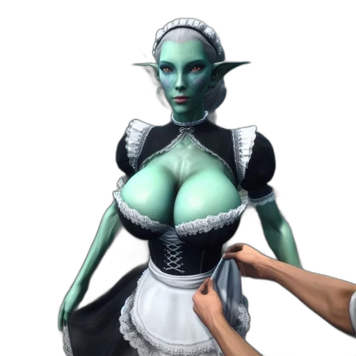 dress, robot, fantasy art, concept art transparent PNG cut-out