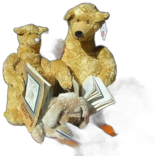 teddy, bear, store, display transparent PNG cut-out