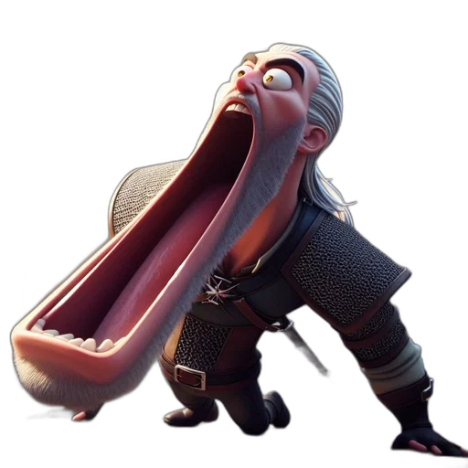 creature, face, mask, staff transparent PNG cut-out