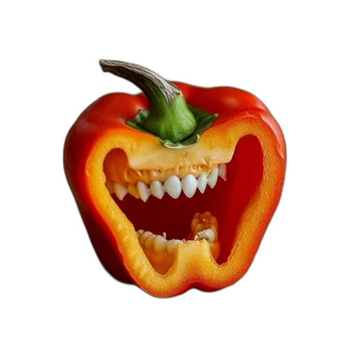 food, face, mask, creature transparent PNG cut-out
