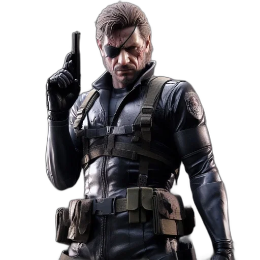 weapon, jacket, face, concept art transparent PNG cut-out