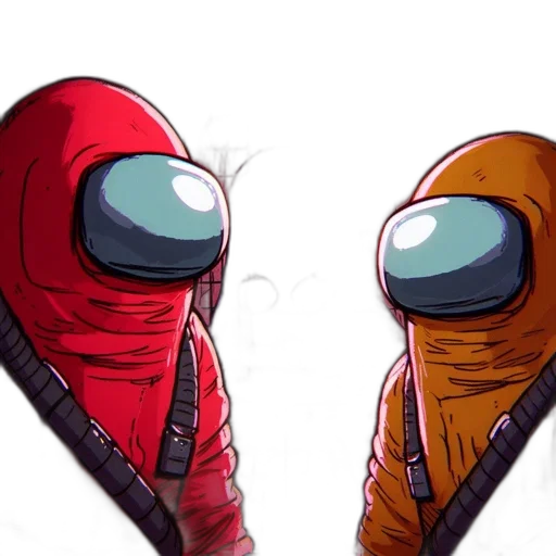 jacket, mask, concept art, comic book art transparent PNG cut-out