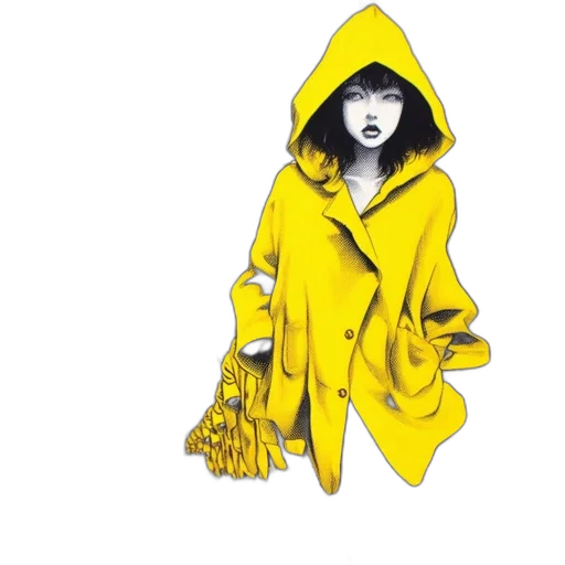 jacket, dress, concept art, comic book art transparent PNG cut-out