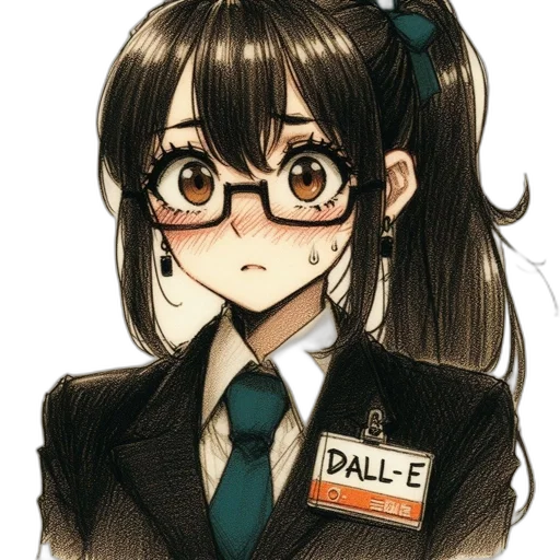staff, face, hair, jacket transparent PNG cut-out