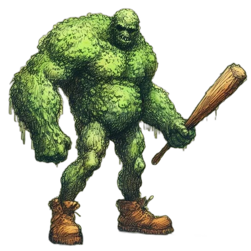 creature, animal, staff, weapon transparent PNG cut-out