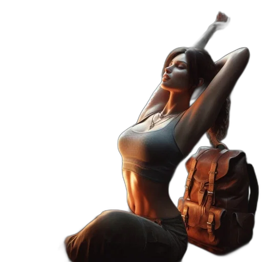 3d render, concept art, photorealistic, fantasy art transparent PNG cut-out